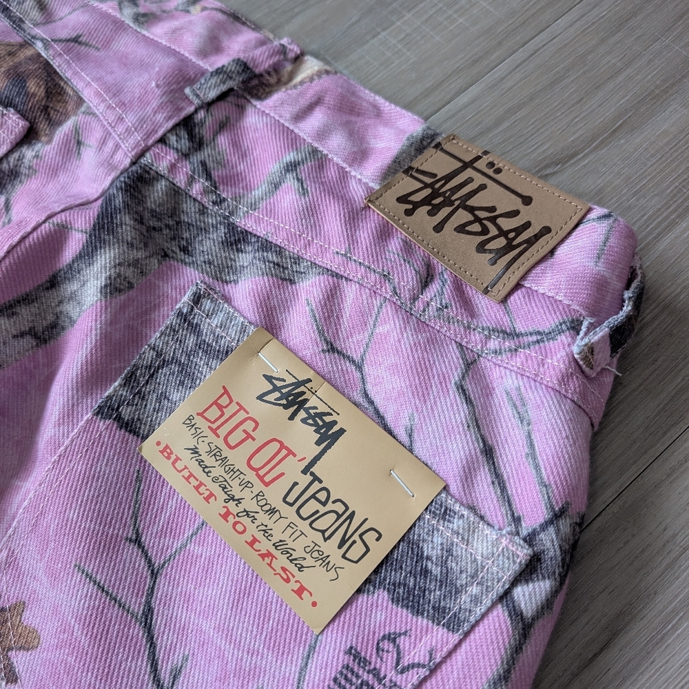 NWT Stussy Realtree Edge Big Ol' Jean 'Pink - Picture 8 of 13